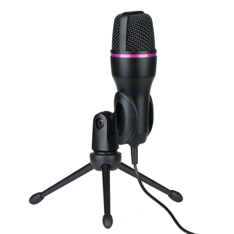 ME4 USB Condenser Microphone with RGB Lights for Recording, Live Streaming, Noise Reduction, and Gaming
