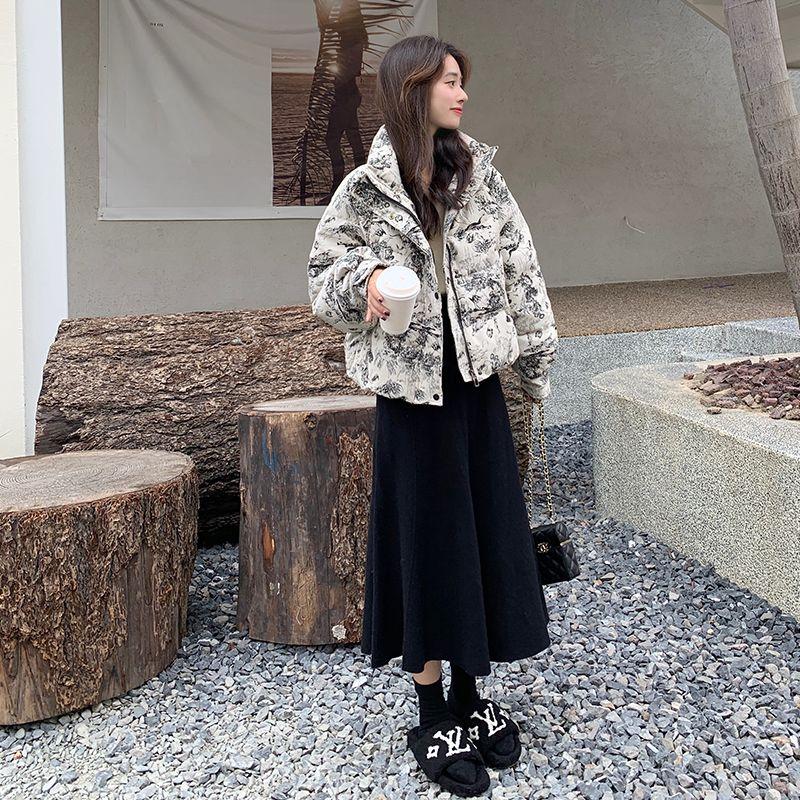 Winter Warm Fashionable Short Down Cotton Coat Women Loose Thickened Korean Style Versatile Outerwear