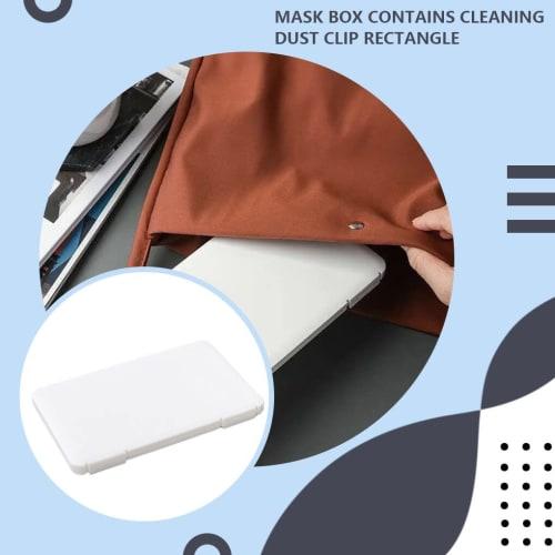 BOKIOESDE Mesh Folder Storage Box, Mask Case, Compact Size, Finely Crafted, Home Supplies, White