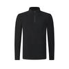 FILA Fleece Lined Warm Fashionable Simple Quality Sports Casual Golf Versatile Soft Comfortable Long Sleeve T-Shirt Men tops Deep-Black A11M615218FBK