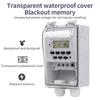 Automatic Time Control Switch Wall Hanging Weekly 7 Days Programmable Timer Waterproof Electronic Timing Controller 220V 30A