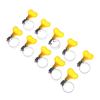 10Pcs American Type Hose Clamps With Handle Stainless Steel Hose Hoop Pipe Clips