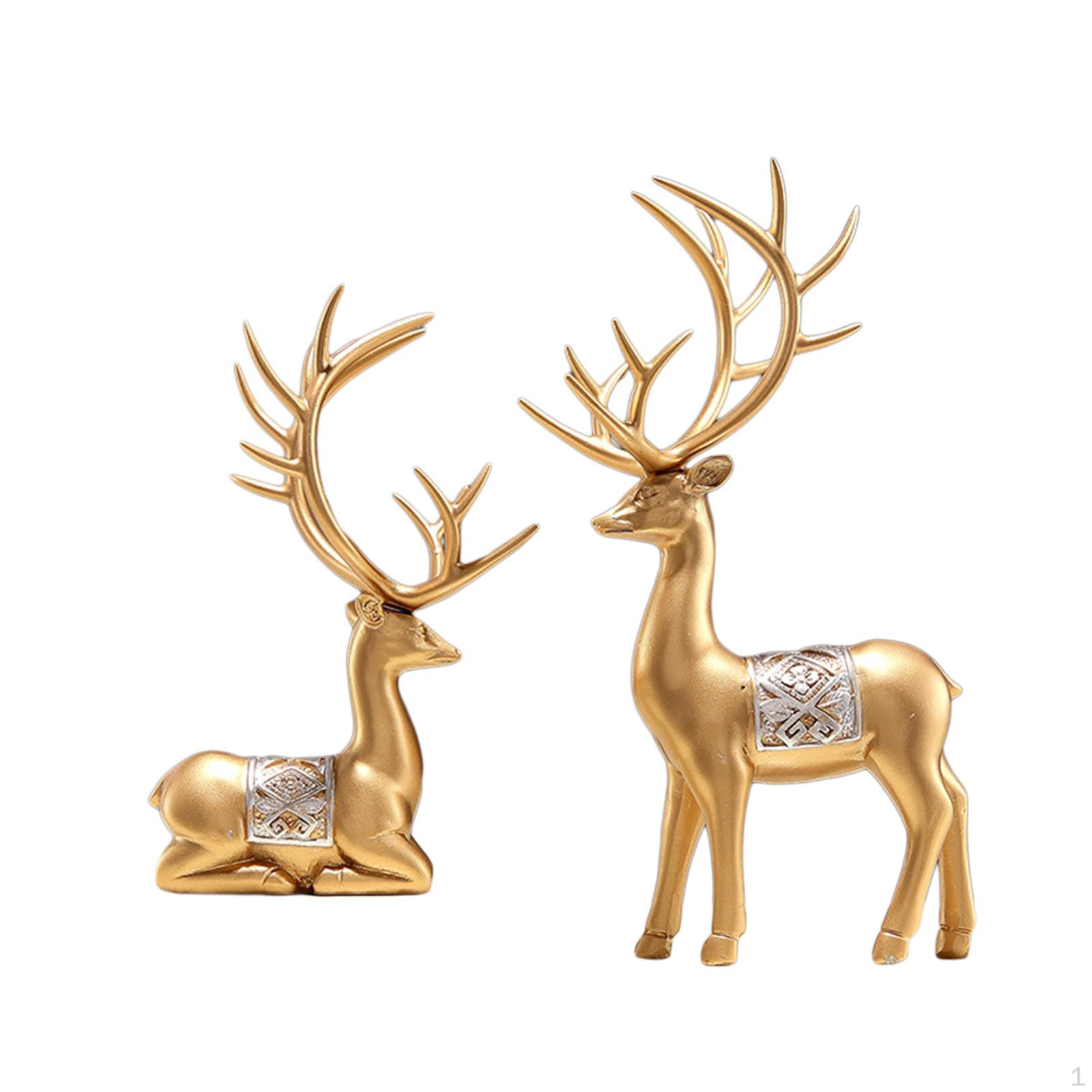 

Статуя оленя, современная креативная скульптура лося для прикроватной тумбочки