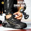 Rotating Button Security Shoes Men Boots Work Sneakers Steel Toe Shoes Puncture-Proof Work Shoes Safety Boots Protection Shoes
