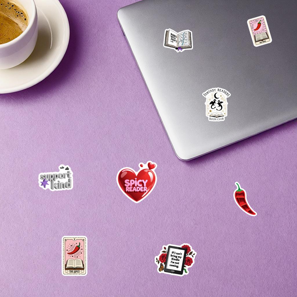 35pcs Cute Books Stickers Playful Coffee Teacher Reward Stickers Book Stickers For Guitar Laptop Helmet Skateboard Notebook