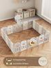 Little Bear Indoor Baby Playpen and Crawling Mat for Small Spaces