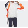 Adidas Hooded Spliced Woven Fleece Jacket Women Jackets White FI6732