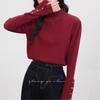 Half Turtleneck Bottoming Shirt for Women In Autumn and Winter New Style Style Inner Sweater Unique Design Unique Knitted Top
