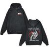 440g Washed Vintage Baki Hanma Anime Retro Hoodie