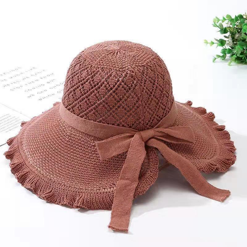 

Солнцезащитная шляпа для женщин на лето, защита от солнца, пляжная шляпа, модная шляпа-ведро, складная, дышащая, прохладная шляпа one size