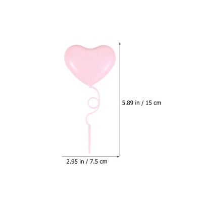 36 Stück Herz-Ballon-Cupcake-Picker Stabile Kuchen Dekorationen Valentinstag Hochzeitsparty Kreative Dessert-Topper