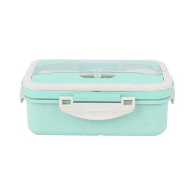 ZISIZ Large Divided Lunch Box with Fork & Spoon
