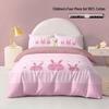 Ensemble de couette et de draps en coton dessin animé Petit Lapin pour enfants - Ensemble de literie 4 pièces pour dortoir étudiant fille