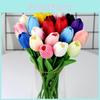 Pu Artificial Tulip Flowers For Wedding Decor Home Styling Props Photo