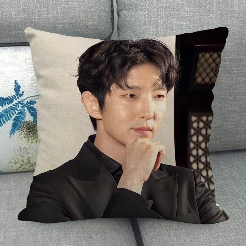 LEE JOON GI Pillowcase Home Textile Cotton Linen Fabric 45x45cm One Side Decoration Pillow Cover New WJY12.25