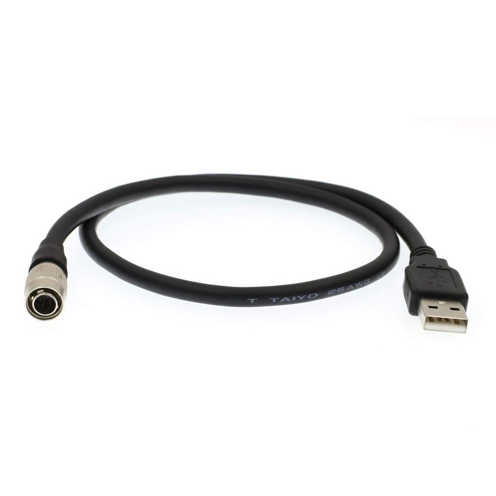 Eonvic 4-Pin Hirose Male To USB Power Cable for Zoom F4, F8, Sound Devices 688/644/633 Recorders