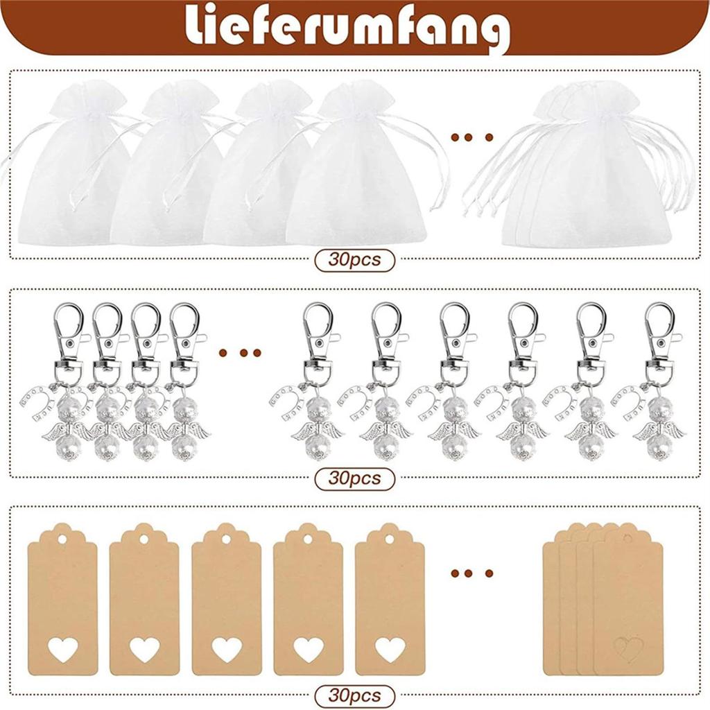 Angel Keychain for Weddings, Birthdays, Baby Baptisms, and Communion Decorations