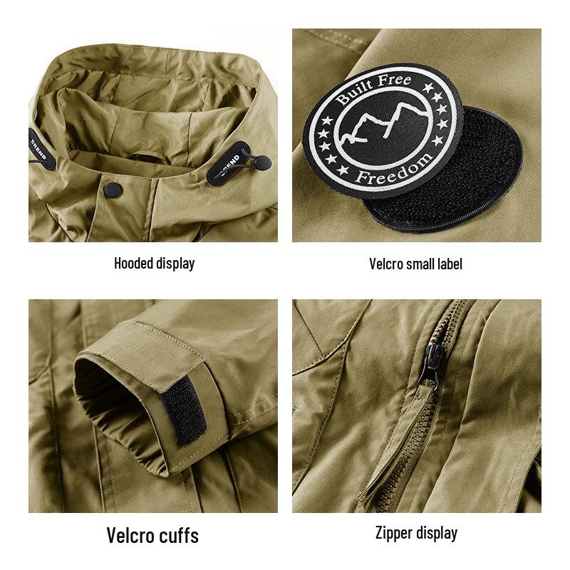 EASTERN CAMEL Men's Hooded Windproof Outdoor Jacket