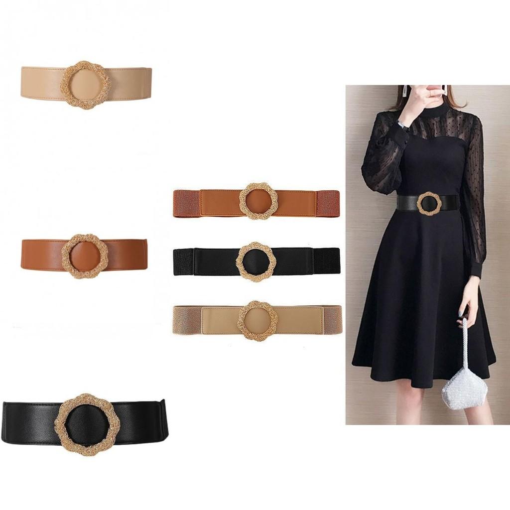 Chic Vintage Decorative Waist Belt For Dresses In Fashionable Brown Black Color Options