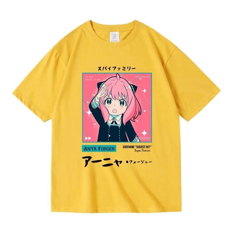 Spy x Family Anya Forger Salute Pose Print T-Shirt | Unisex Cotton Casual Short Sleeve Anime Streetwear Top