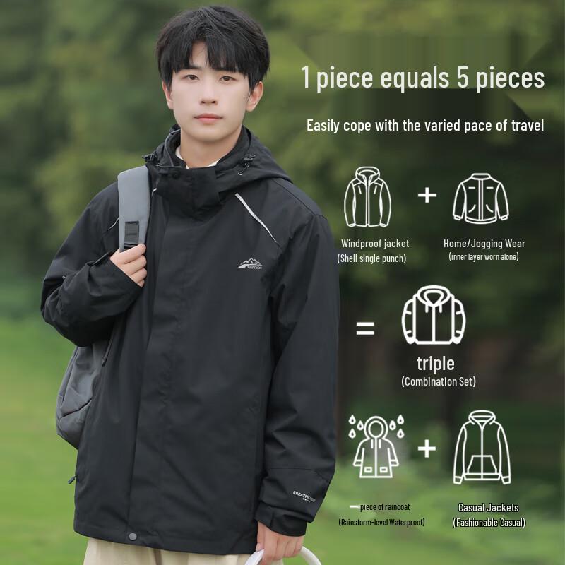 Warrior Men's 3-in-1 Outdoor Jacket