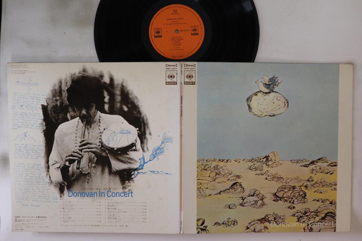 Виниловая пластинка DONOVAN  Donovan In Concert SONX60016 CBS SONY Япония Рок Б/у