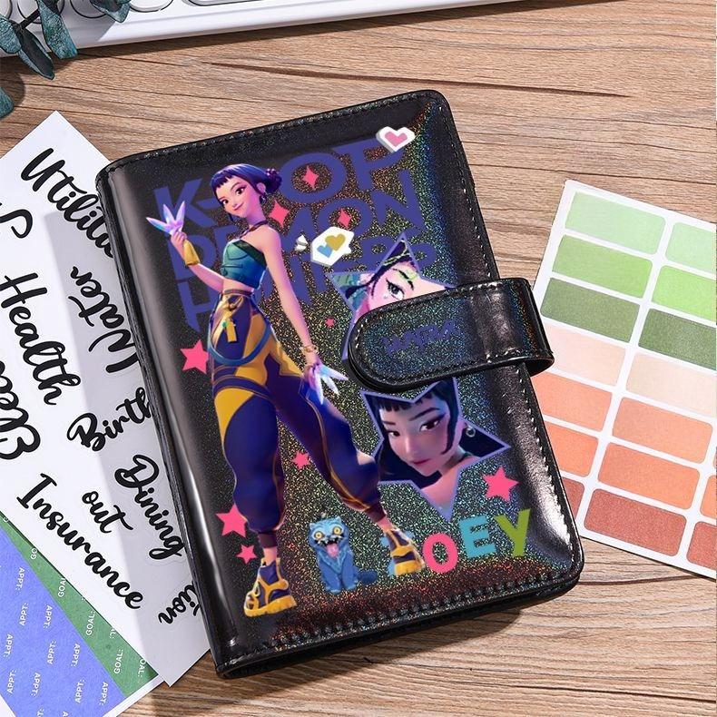Nuovo KPop Demon Hunters Rumi Mira Zoey Anime Bidimensionale Laser Quaderno Carino Dolce Ragazza Diario di Alta Qualità Regali per le Feste