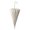Modern Minimalist Curved Hook Handle 16-Rib Long Handle Fresh Style Umbrella, High Aesthetic Large Sun Protection Wind-Resistant Automatic Umbrella