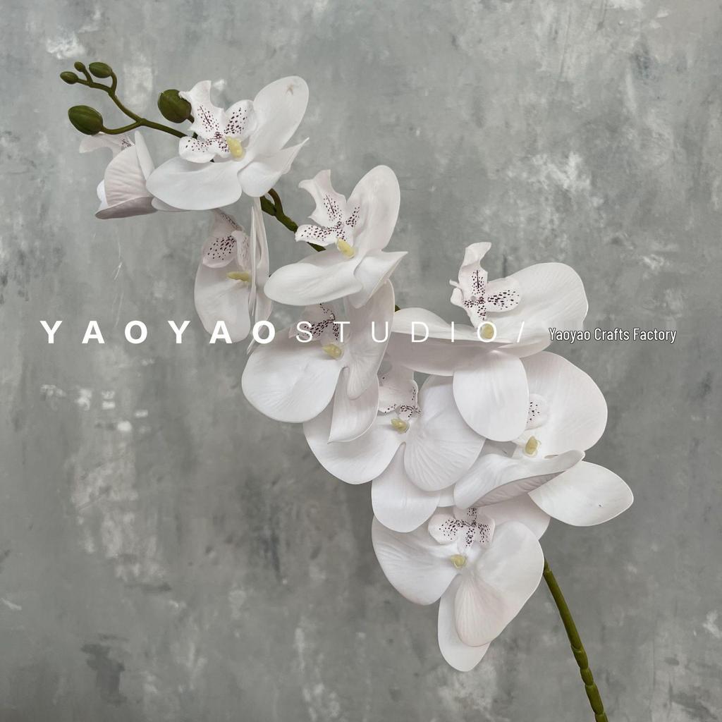 3D Printed Phalaenopsis Orchid, 9-Head Nordic Wedding & Dining Decoration, Floral Art Film Prop
