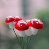 Red Foam Mushroom Miniature Decorations for DIY Moss Landscapes