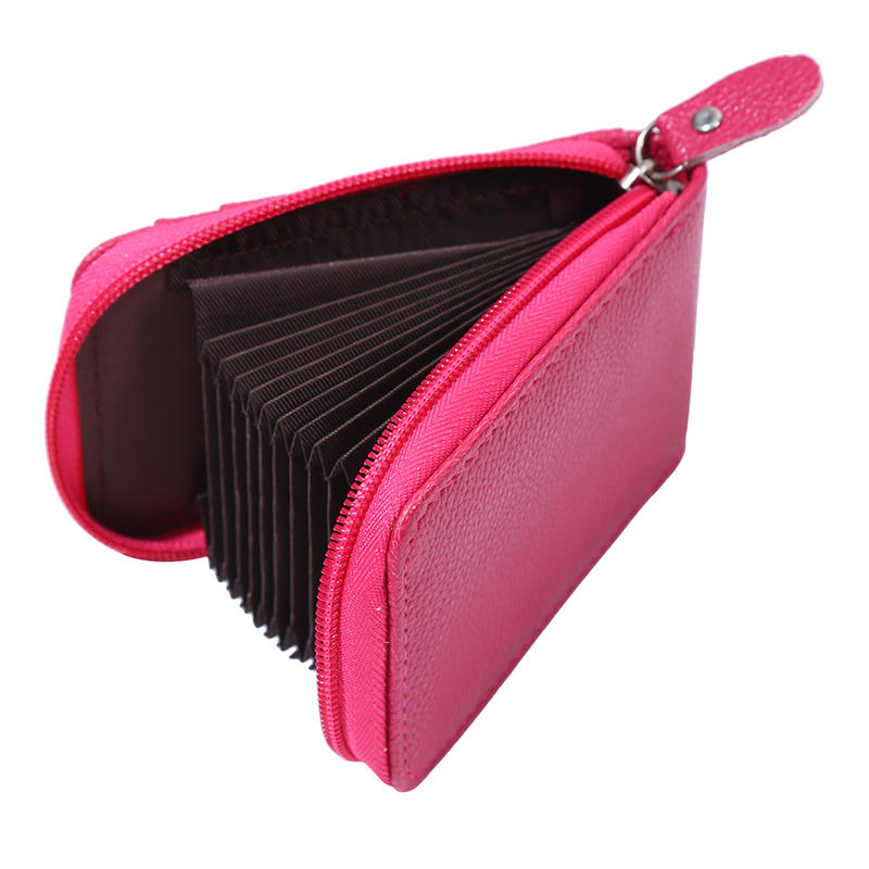 Męski Portfel Moda Damski Mini Portfel ze Skóry PU ID Etui na Karty Kredytowe Portmonetka Blokowanie RFID Kieszeń na Zamek Męska Torba Wielokartowy Zamek