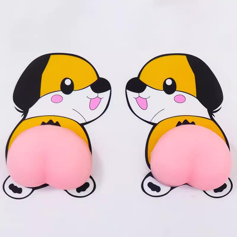 1/5 Pairs 3D Solid Silica Gel Phone Decoration Wall Stickers Refrigerator Anti-Collision Decals Creative Cartoon Car Sticker