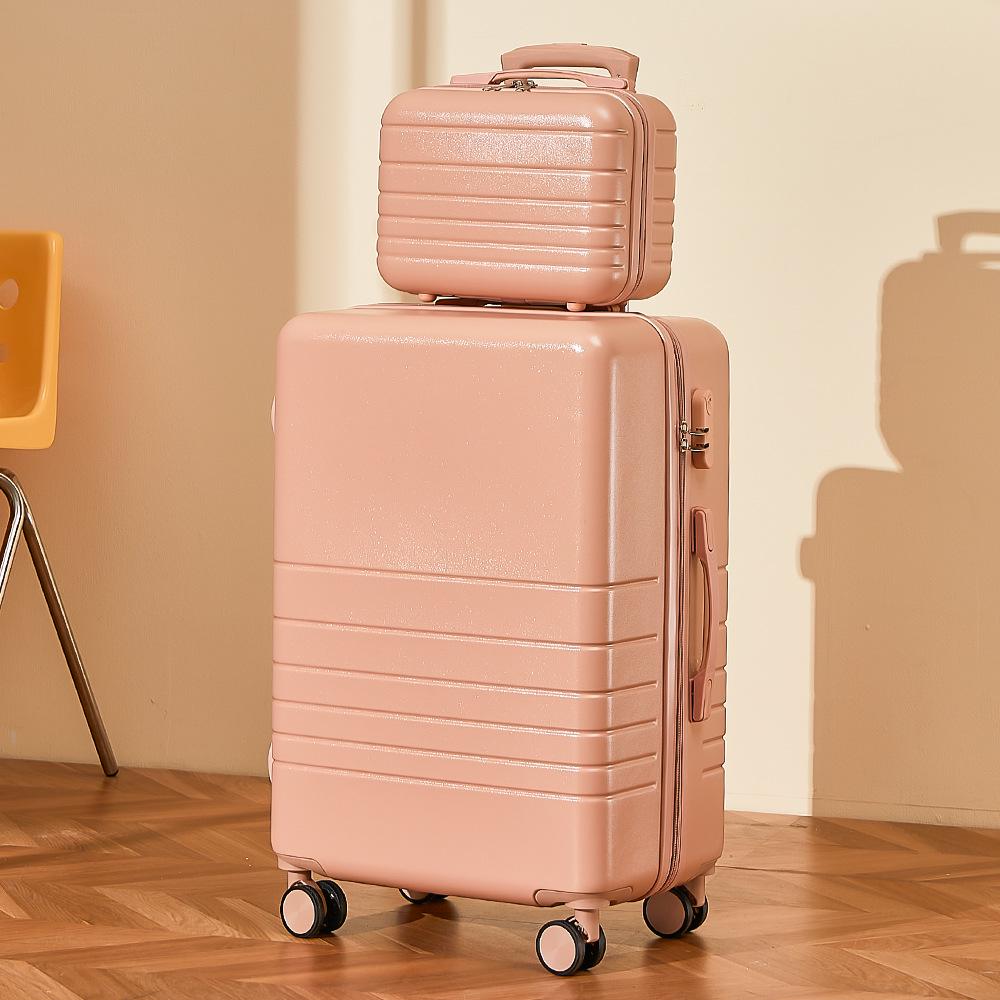 Yongsheng Candy Color Luggage: Lightweight, 24-inch Suitcase & 20-inch Carry-On Set for Women, Students, and Mothers.