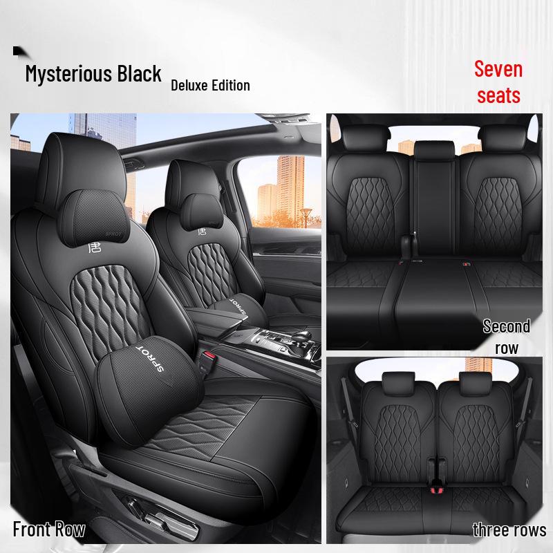 2024 BYD Tang DMI Champion Edition Car Seat Cover for EV Seven-Seater - Full Wrap, All Seasons.