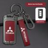 Car Zinc Alloy Key Case Bag Metal Key Shell For Mitsubishi Outlander Pajero L200 Triton Colt Lancer Ex Evolution X Ralliart Asx