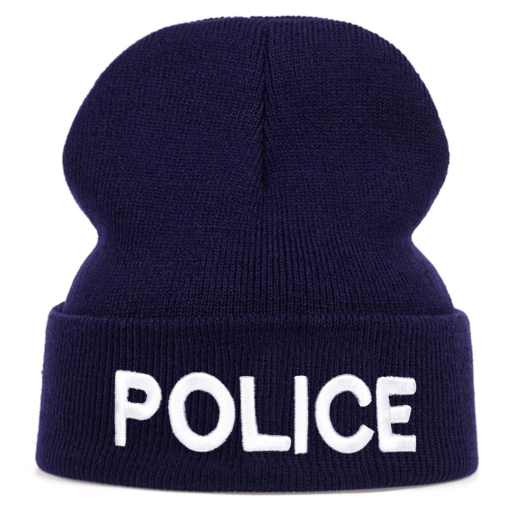 Winter Unisex Outdoor Warm Hat Fashion Letter Hip-hop Knitted Hats Cotton Beanies Cap Wool Caps