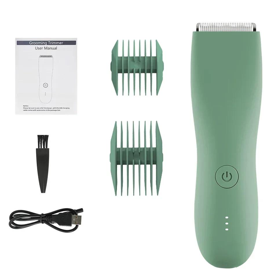 Body Trimmer For Men Painless Epilator Rechargeable Shaver For Sensitive Areas Bikini Electirc Epilator Body Hair Trimmer Set