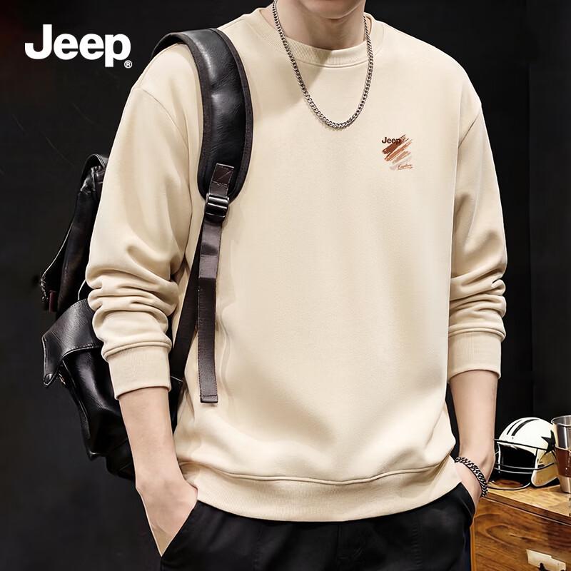 Jeep Erkek Temel Bisiklet Yaka Bol Kesim Sweatshirt