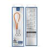Dual Type-C & Lightning Zinc Alloy Silicone Lanyard Cable, 60W Fast Charger