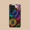 Bitcion Pattern Phone Case for Samsung Galaxy S26 S25 S24 S23 S22 S21 S20 Note20 Plus FE Ultra Glass Protective Cover