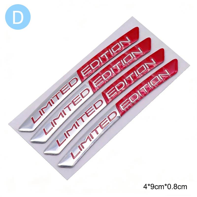 Aluminum LIMITED EDITION Car Wheel Hub Decoration Sticker For Sports Modification Accessories