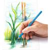 Crayon de couleur aquarellable - staedtler - 14610c - 12 couleurs assorties - bois certifié - hexagonal