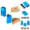 Premium Quality Pocket Hole Jig Kit With Versatile 6/8/10mm Drive Adapters For Seamless Woodworking