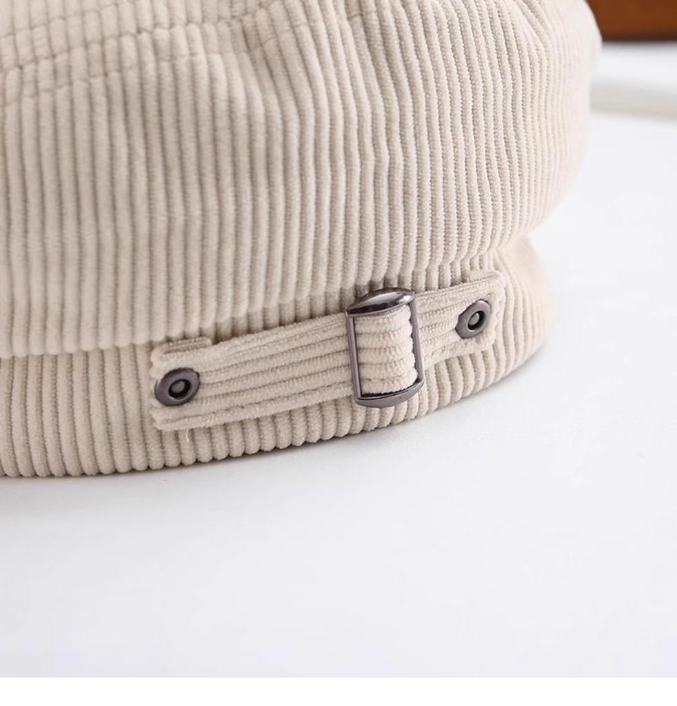 Spring & Autumn Large Head British Casual Style Beret - Women's Versatile Fashion Trend, Slimming Look