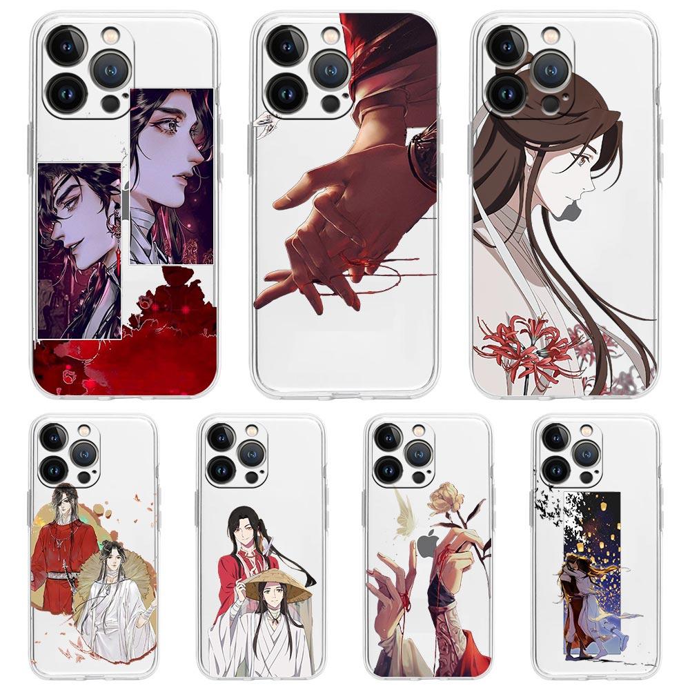 Heaven Official's Blessing For iPhone 15 14 13 11 12 Pro Max X XR XS Phone Case For iPhone 15 14 7 8 Plus SE Clear Soft Cover