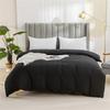 Ultra-Soft Solid Color Brushed Duvet Cover 1 Pc,Single Double Bedding Essential for Cozy Nights,Durable and Hypoallergenic
