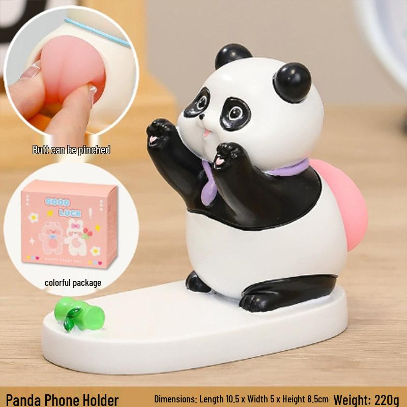 Adorable Cat Phone Holder for Office Desk - Stable Desktop Decoration Ornament