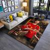 Sports Area Rug, Kevin De Bruyne Belgium 7 Red Poster, Fan Cave Decor, Non-Slip Mat