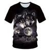 Animal Wolf T Shirt For Boys Print Children Boys Harajuku 3D T Shirt Summer Kids Short Sleeve Girls Tshirt Cartoon Baby T-Shirts