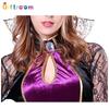 Halloween Witch Vampire Snake Demon Purple Crown Witch Game Character Parody Costume